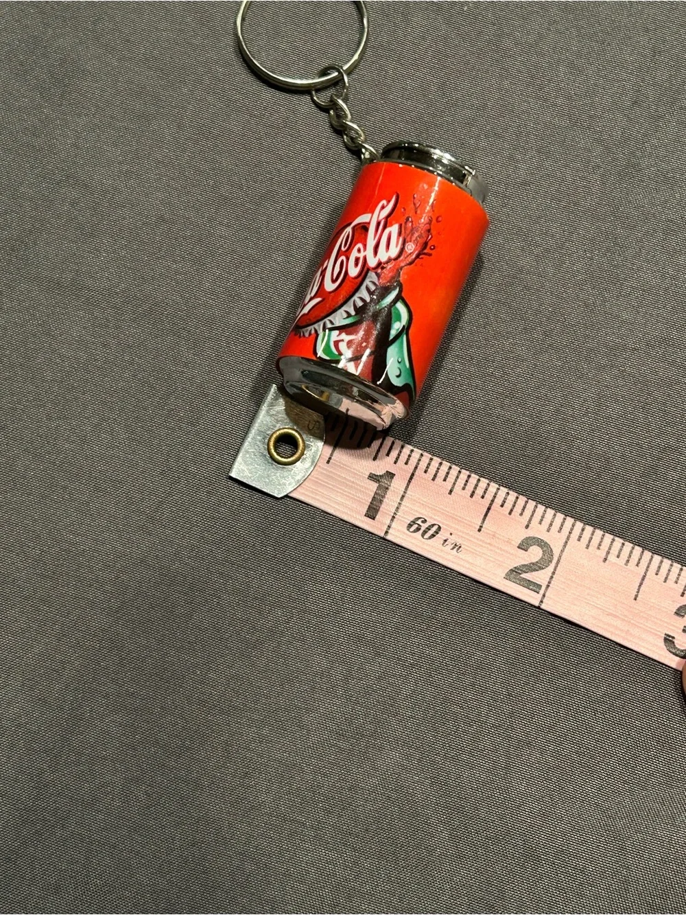 Vintage Coca-Cola Mini Can 1.5” Keychain